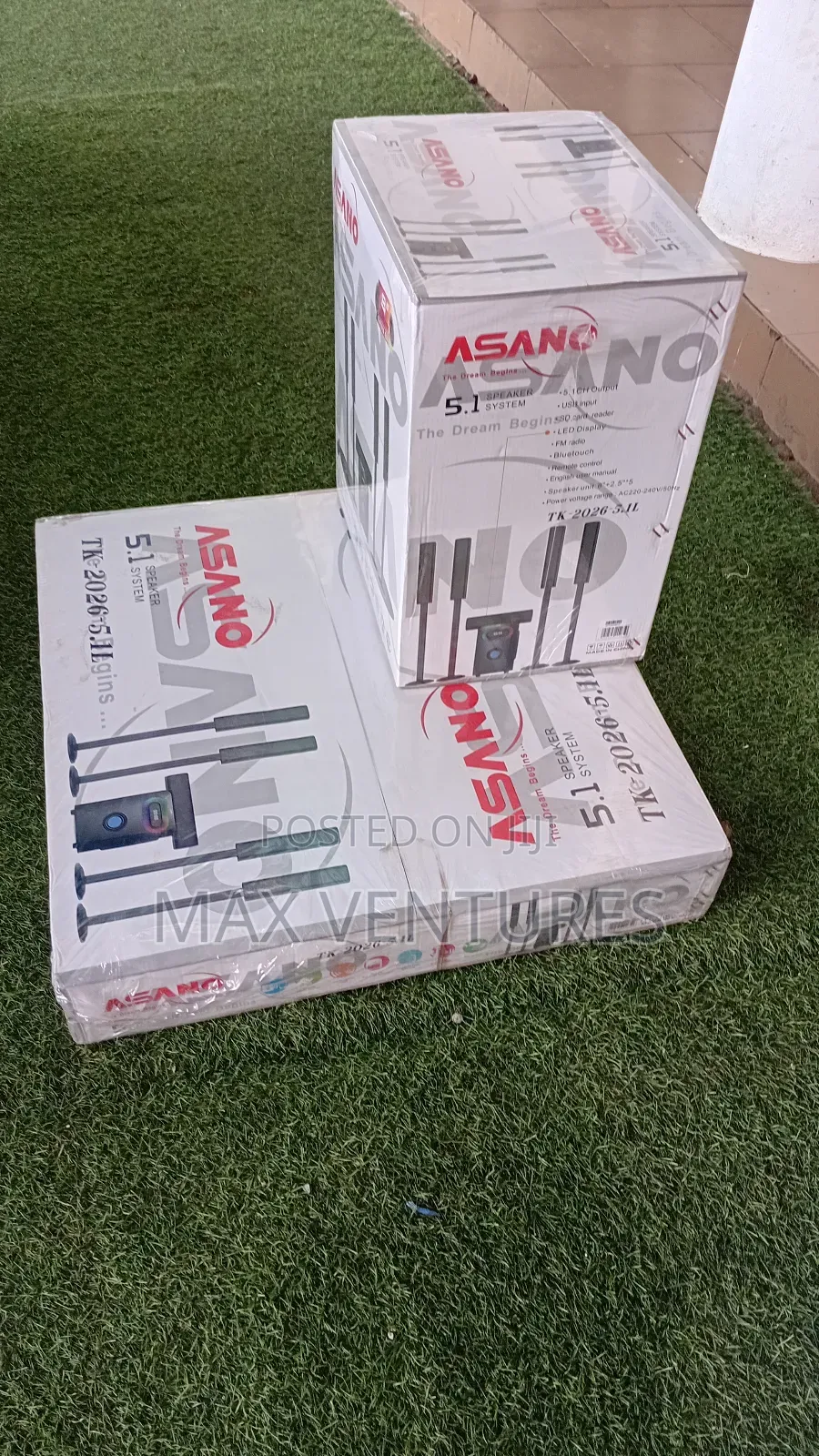 Brand New Asano 5.1 Tk-2026 Deep Bass Speakers