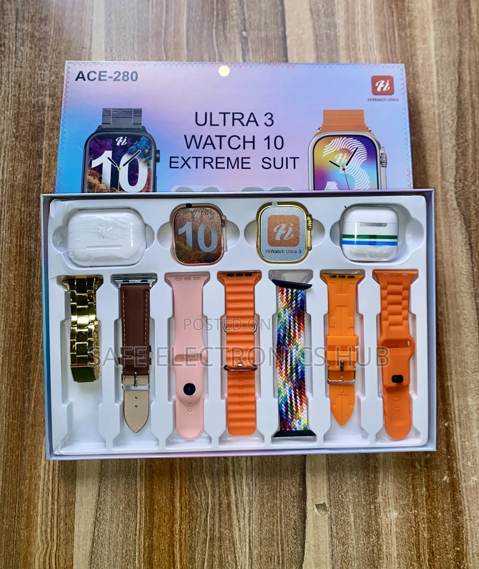 Ace-280 (2 Smart Watch+ 2 Airpods+ 4 Chargers+ 7 Straps) in Accra ...