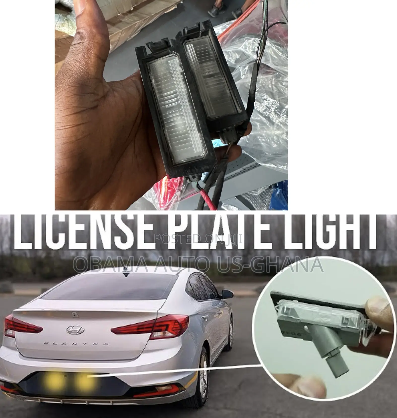 Oem Hyundai Elantra 2019 2020 Rear Back Bumper Number License Plate