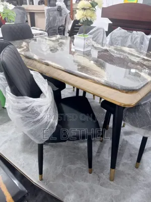 Dining Chairs Set and Table Flowers Pecs