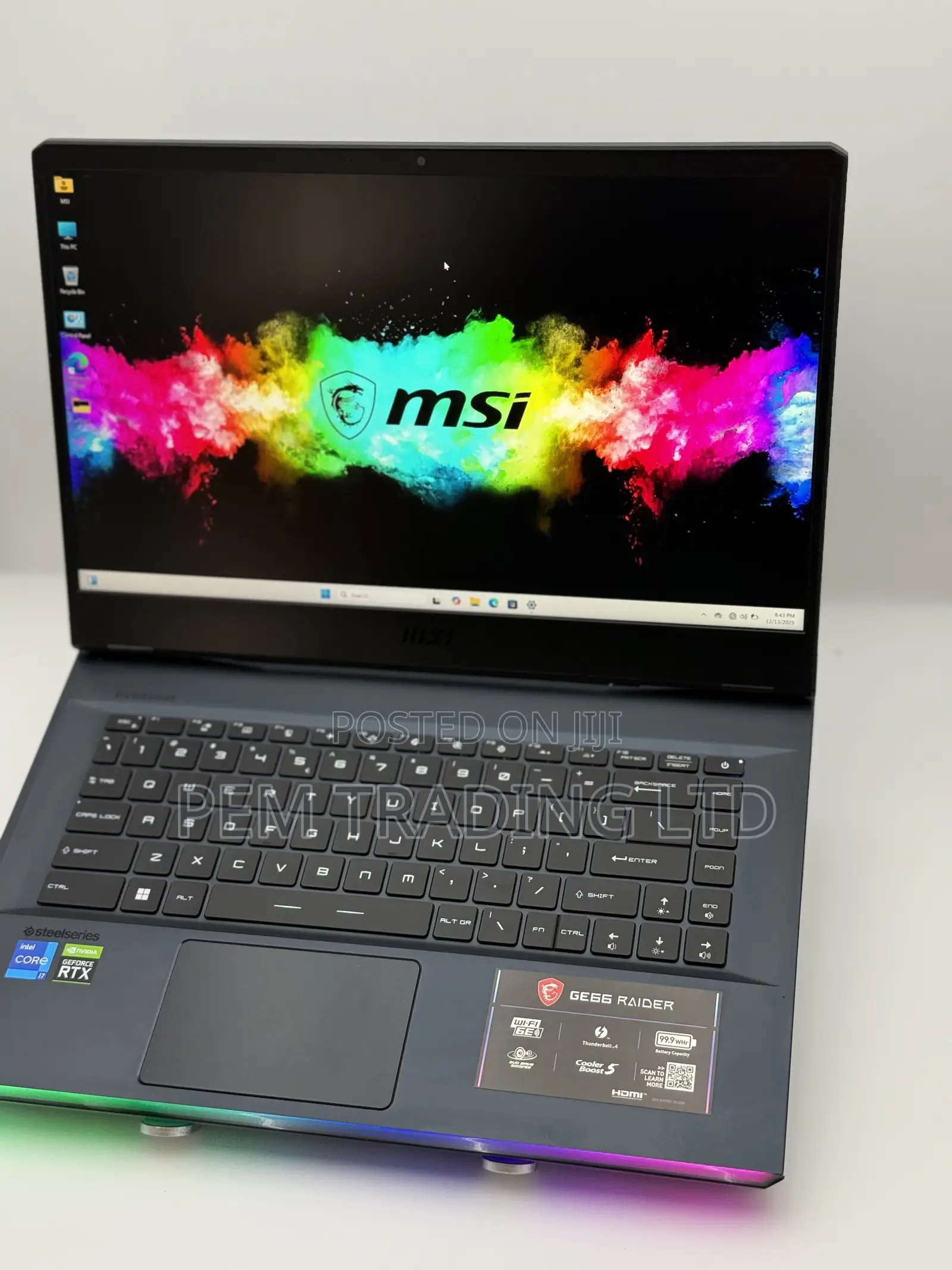 Laptop MSI GE66 Raider 16GB Intel Core I7 SSD 512GB