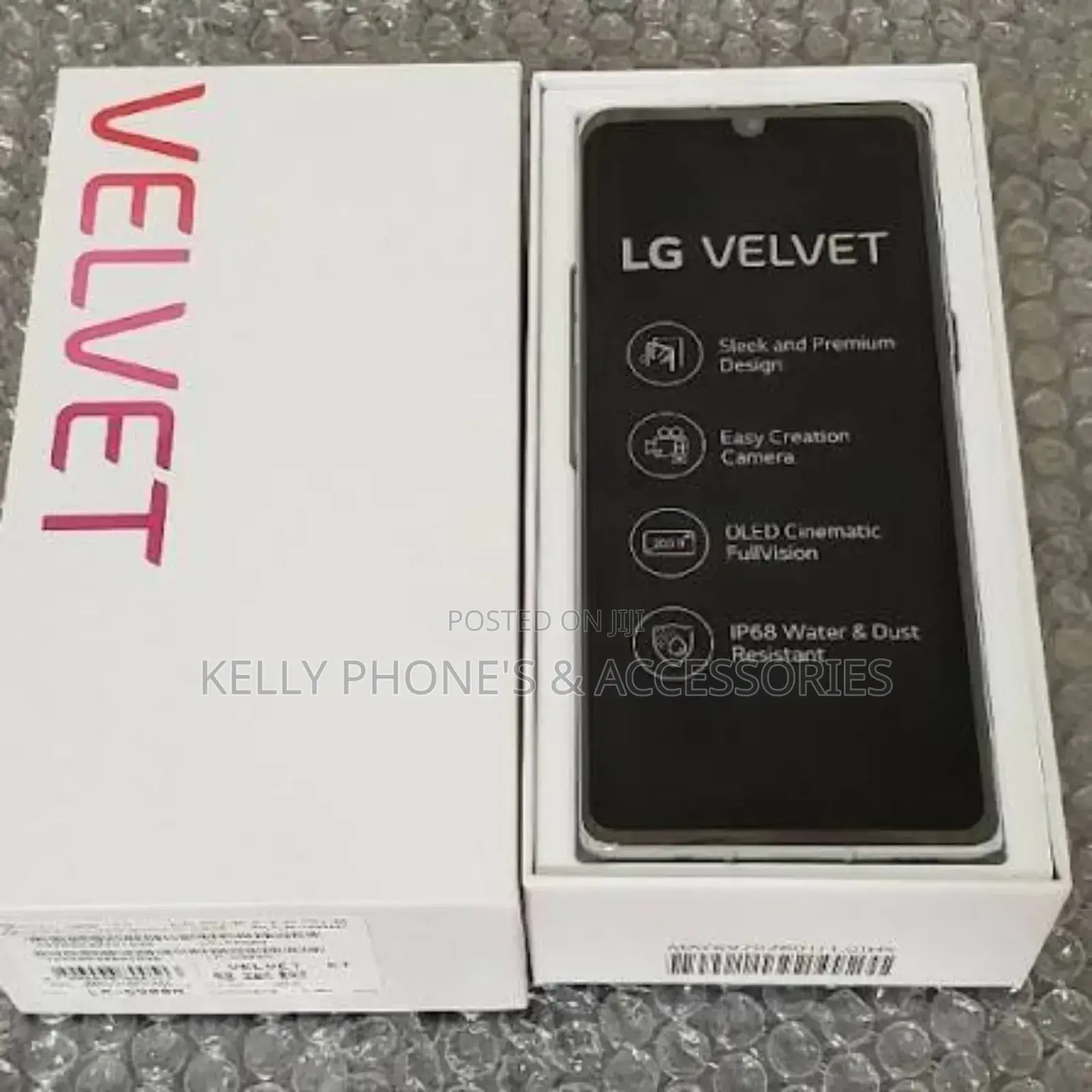 New LG Velvet 128 GB Black