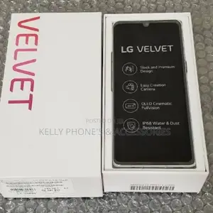 New LG Velvet 128 GB Black