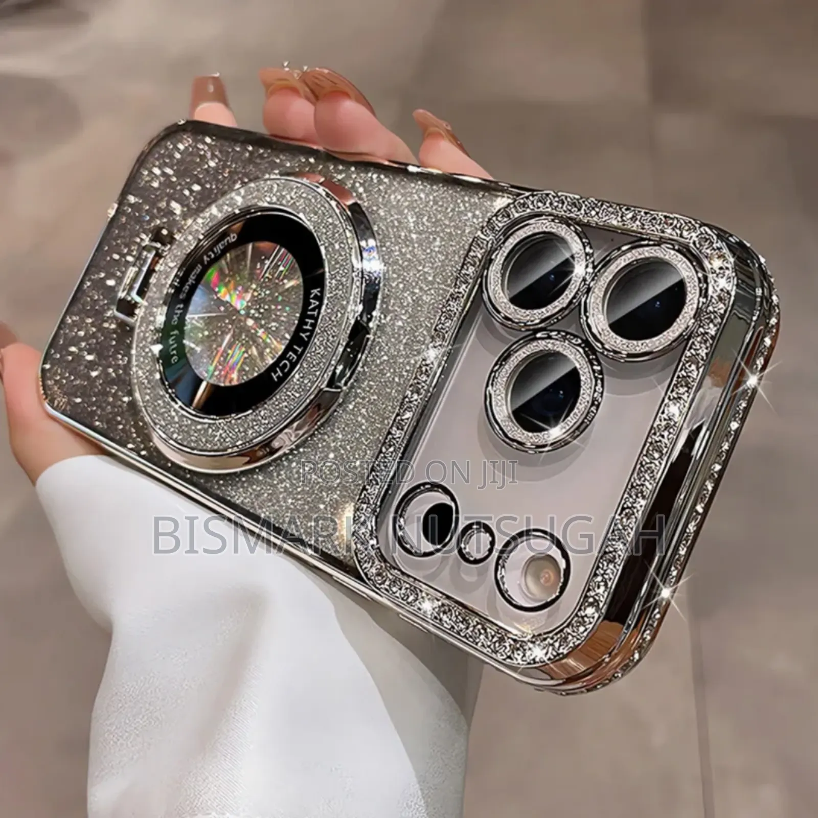 Tech Luxury Diamond Magsafe Ring iPhone Cases