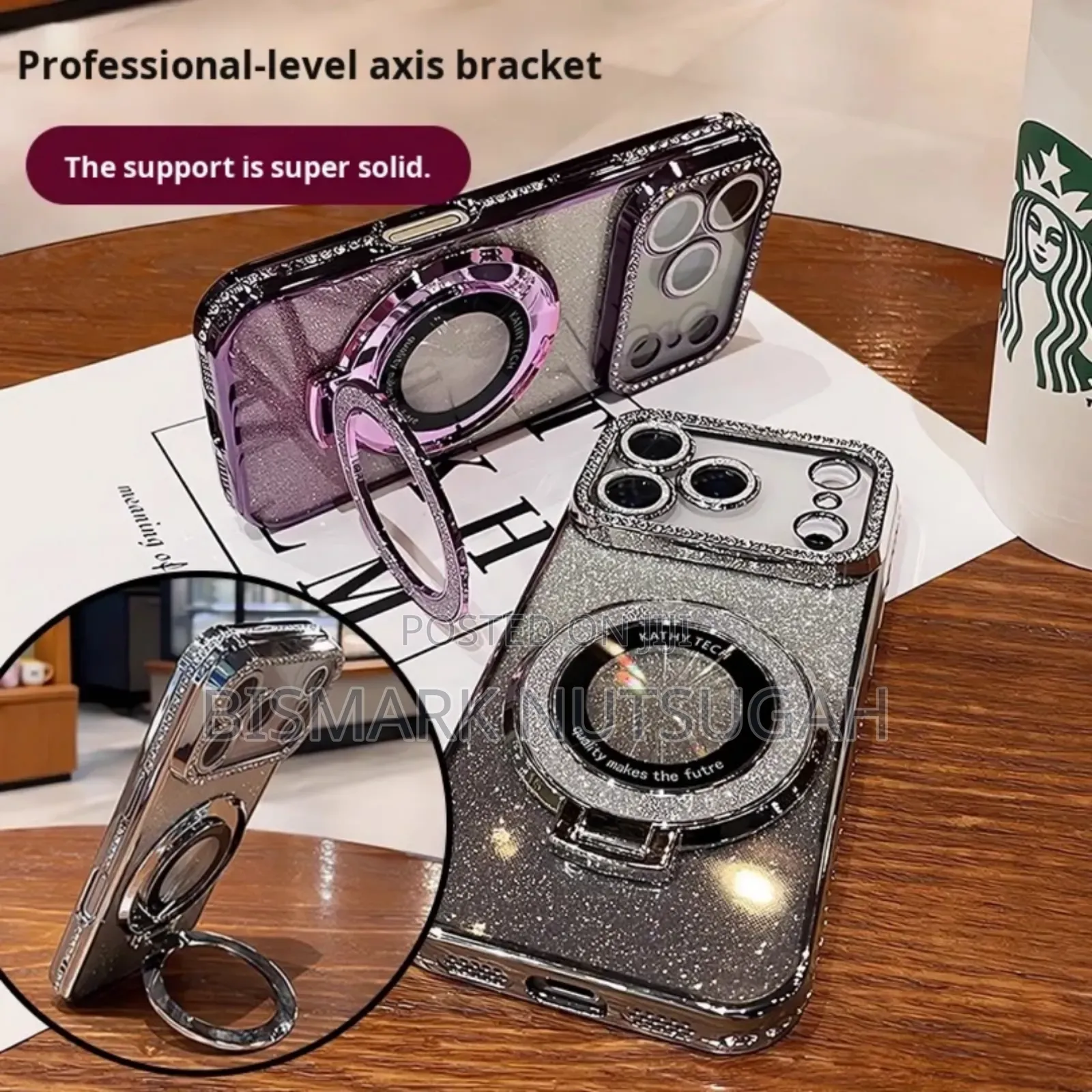 Tech Luxury Diamond Magsafe Ring iPhone Cases