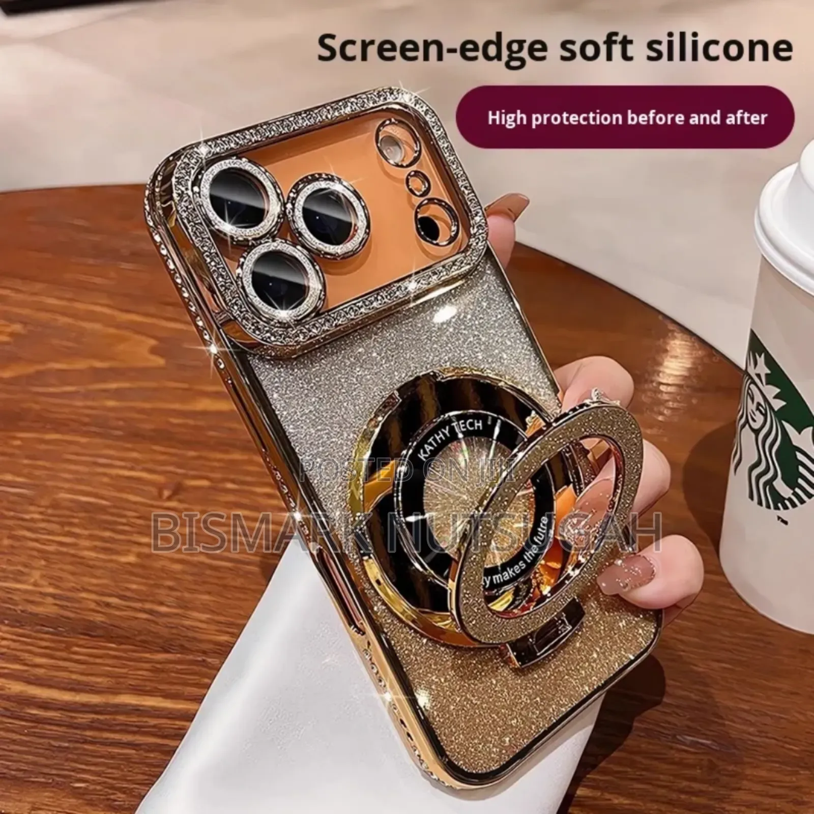 Tech Luxury Diamond Magsafe Ring iPhone Cases