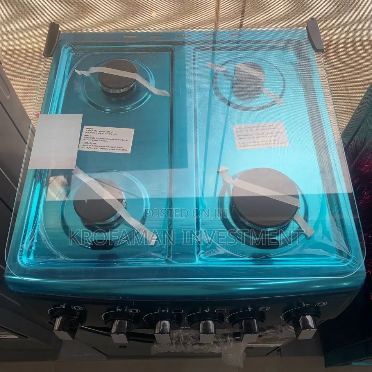 Sigma 4burner Gas Cooker With Oven Grill, Auto Ignition 50x50