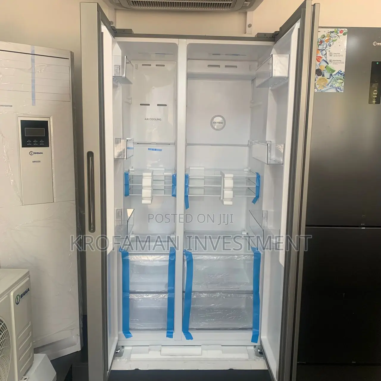 Sigma Side by Side Refrigerator 528litres SSBSF-A550w