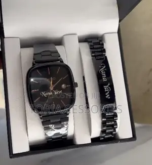 Customized Watch and Bracelet Set for Unisex