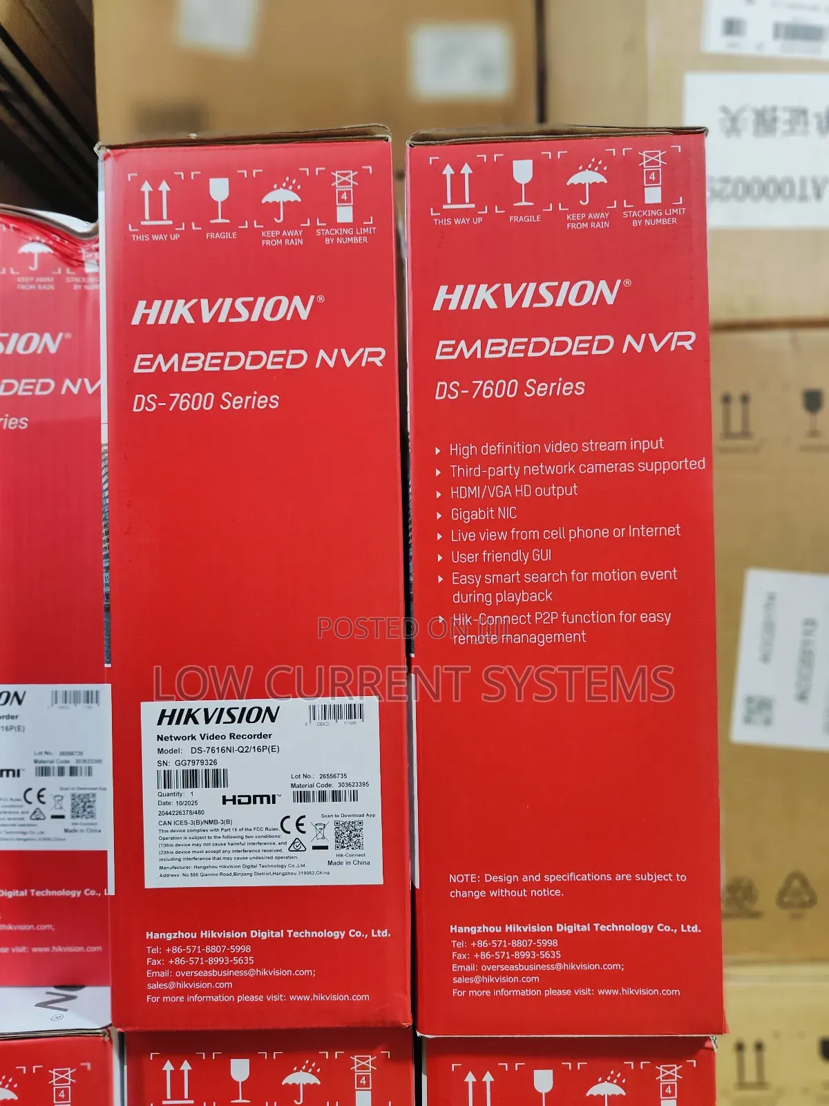 Hikvision Ds-7616ni-Q2/16p(E) 16ch NVR Poe Ip Recorder