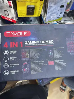 T-Wolf Tf800 4-in-1 Keyboard and Mouse Combo Set