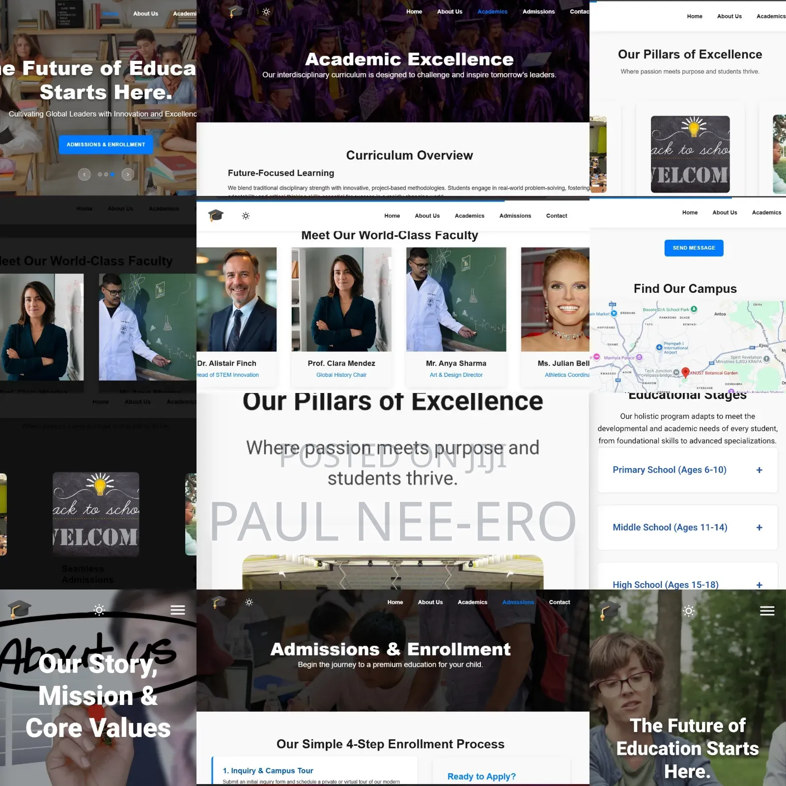 Premium School Website for Sale