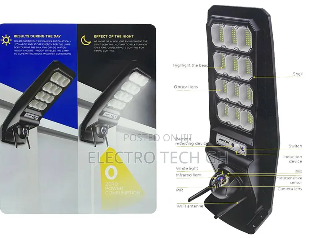 Solar Camera And Light 400w