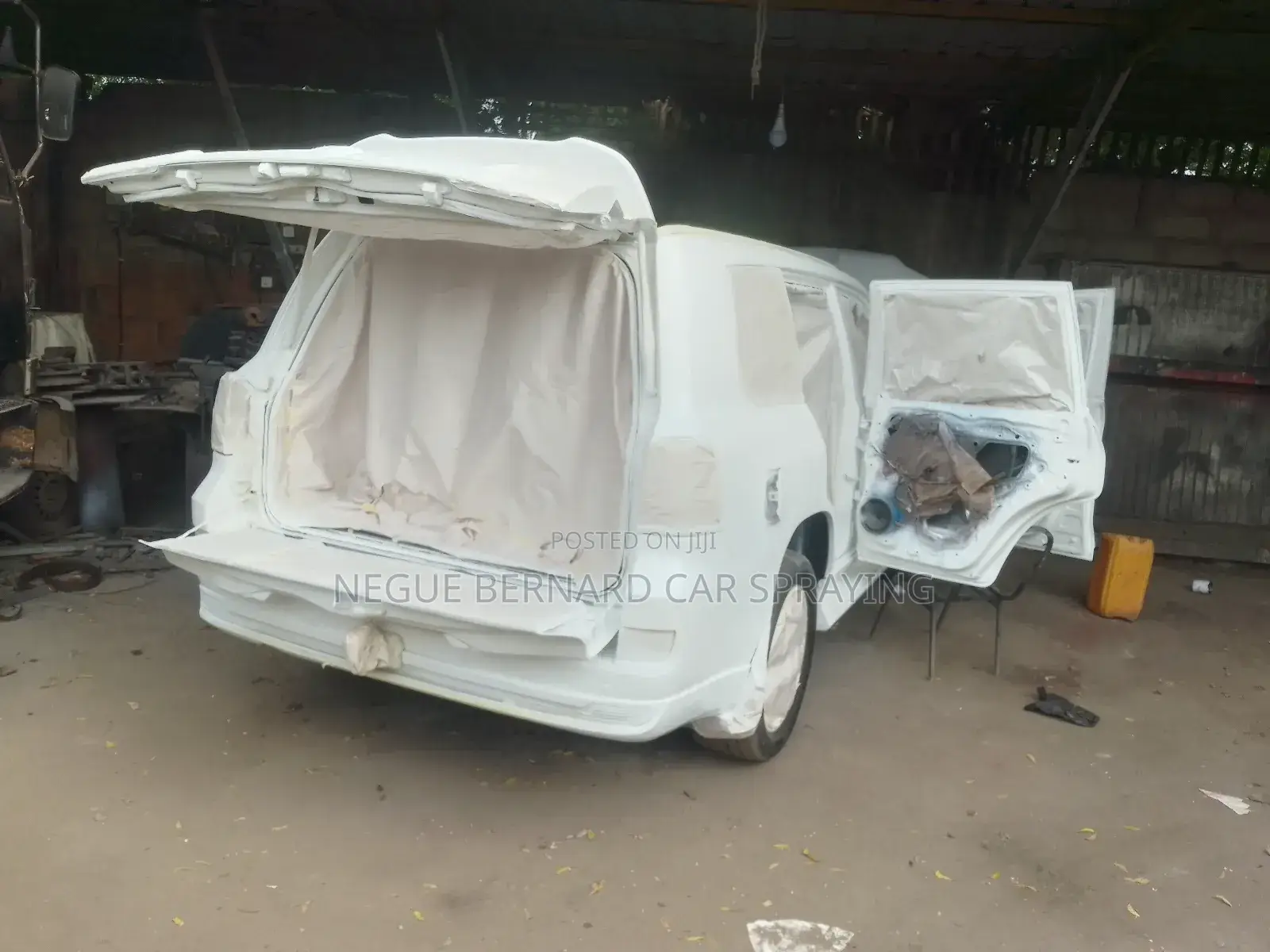 Mr. Bernard Oven Car Spraying With Original Paint Sikkens