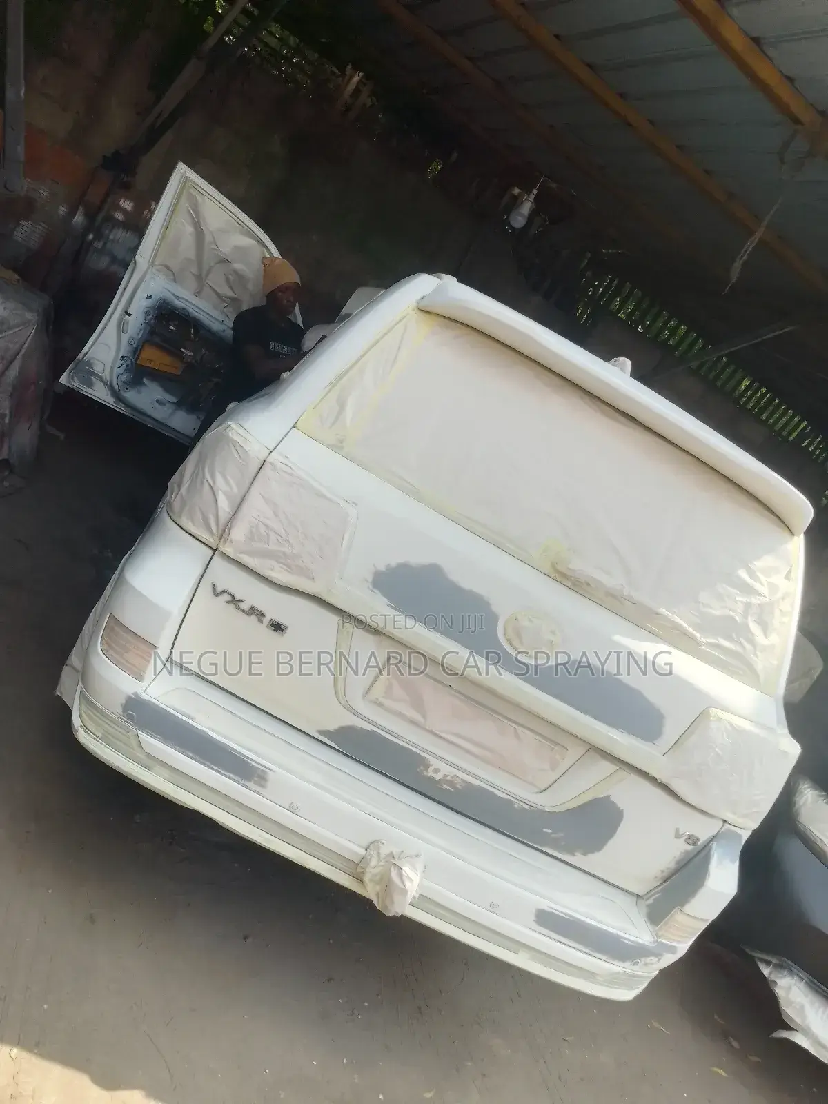 Mr. Bernard Oven Car Spraying With Original Paint Sikkens