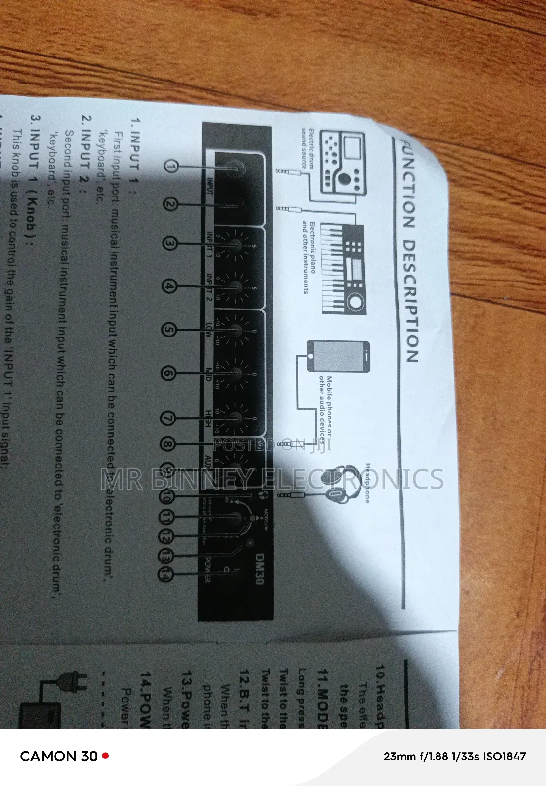 Original Combo, Kb Amplifier Dm30