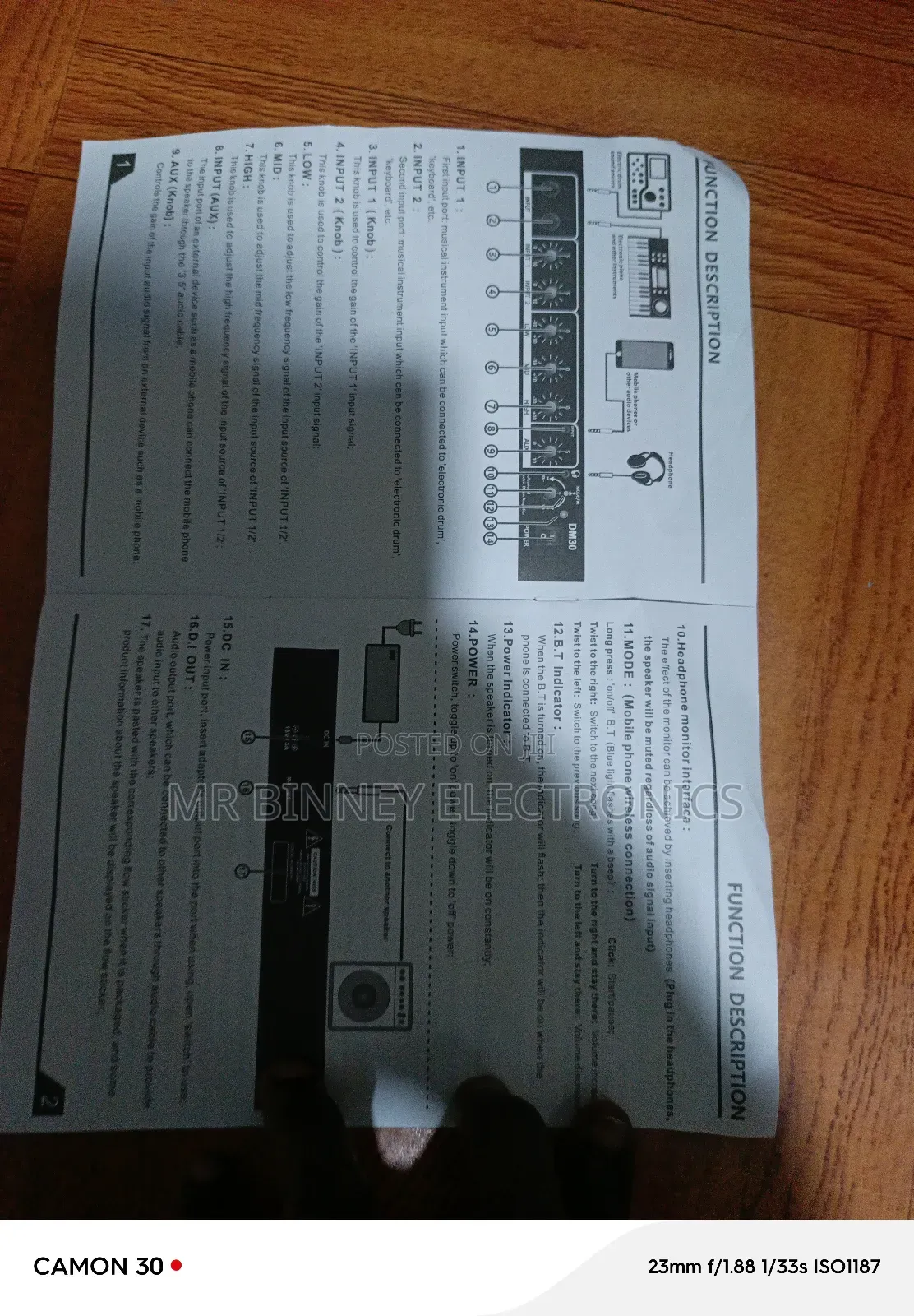 Original Combo, Kb Amplifier Dm30