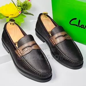 Clarks Men's Leather Loafers In Dark Brown