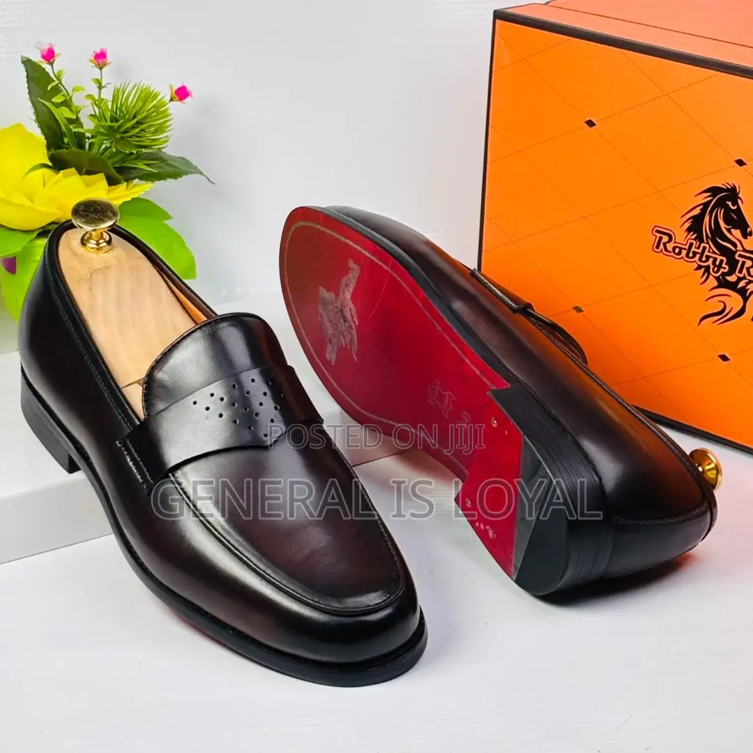 Dark Coffee Robby Rosata  Leather Loafers