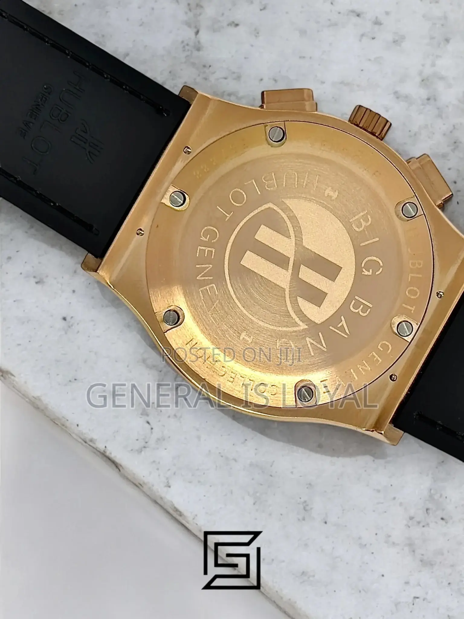 Hublot Classic Fusion Chronograph King Gold Watch With A Black Dial