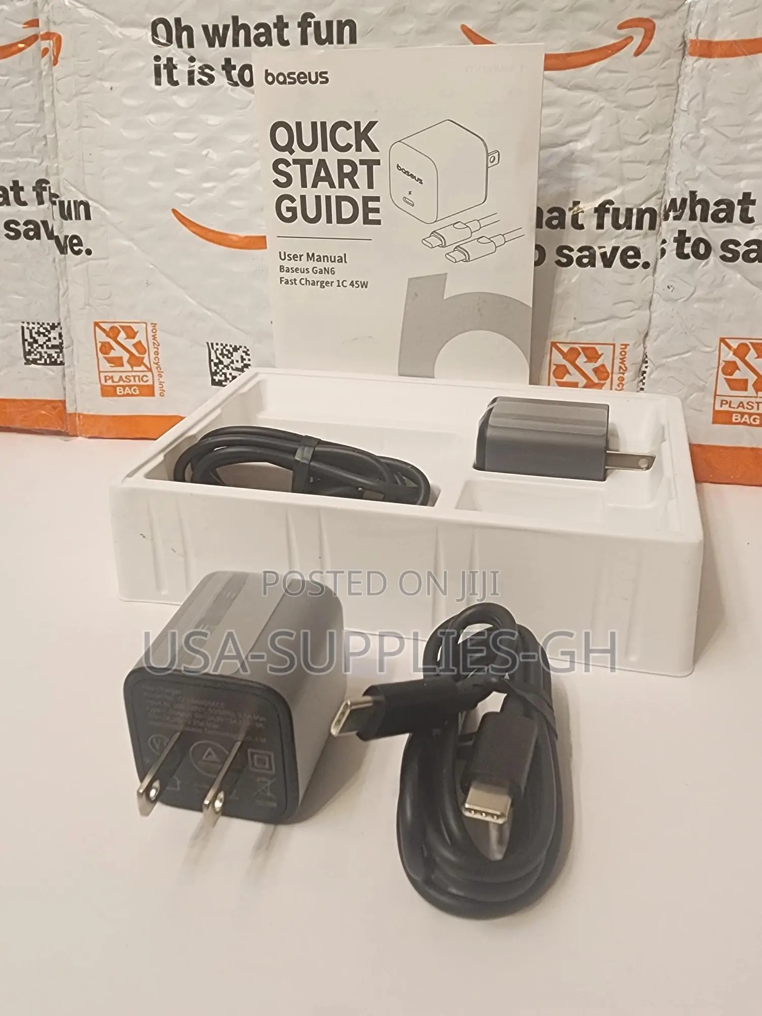 Baseus 45w Usb C Phone Charger Block From Usa
