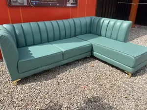 L Shaped Leather Sofa Chair (Delivery Before Payment)