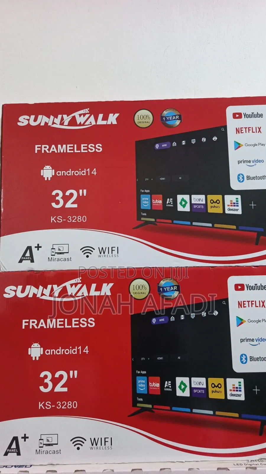 Sunny Walk 32′′ Farmeless Android Smart Tv