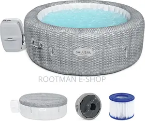 Saluspa Airjet 6 Person Honolulu Inflatable Outdoor Portable Hot Tub