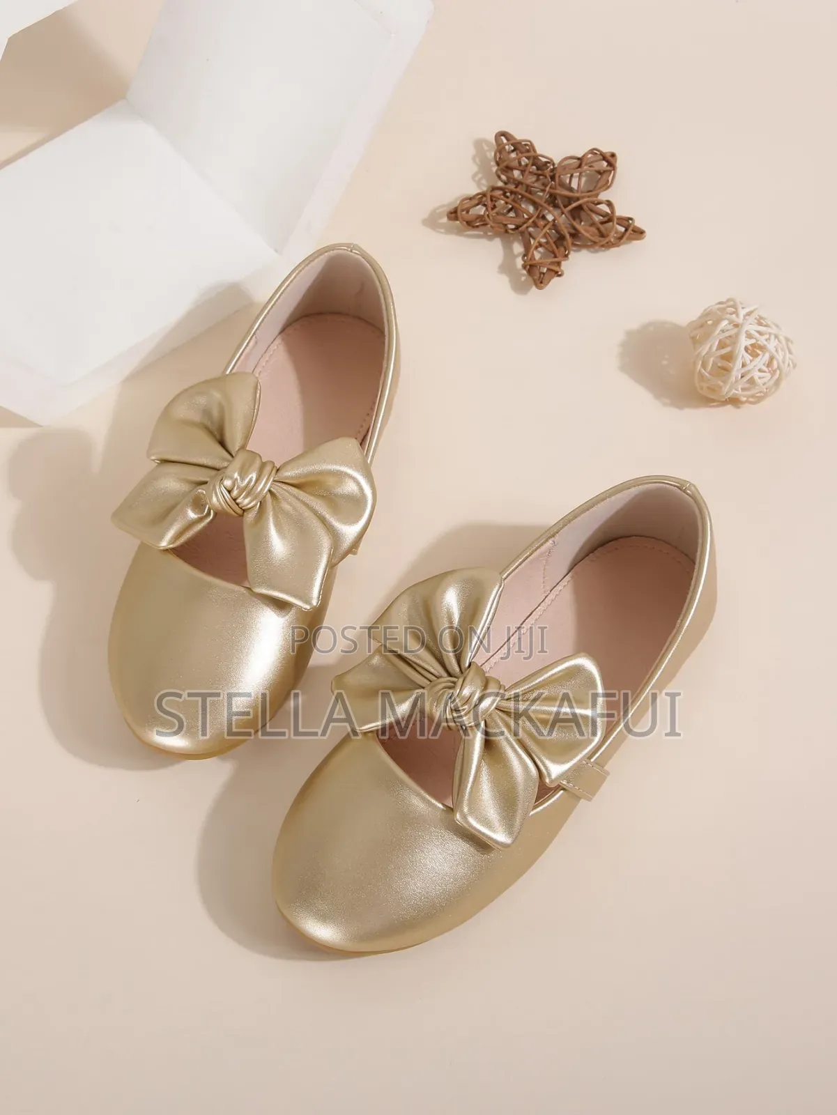 Gold Shoes for Girls in Sizes 30-36 Only