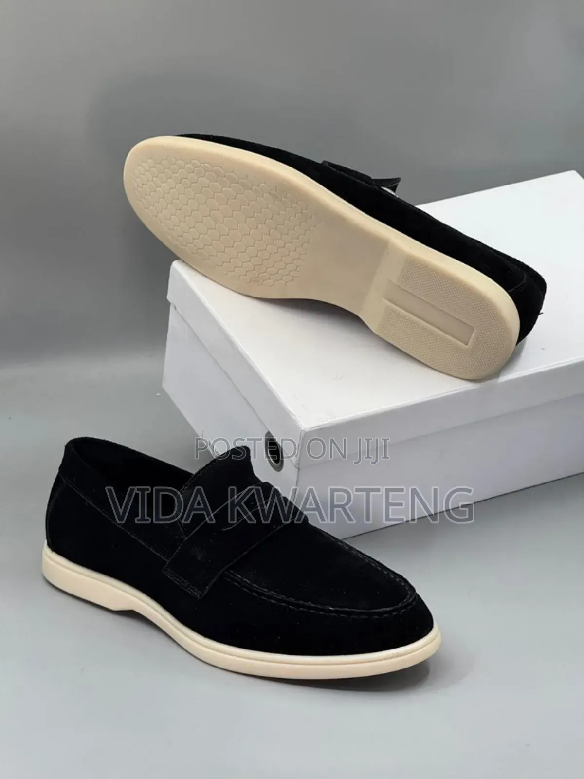 High Quality Versace Black Suede Loafers