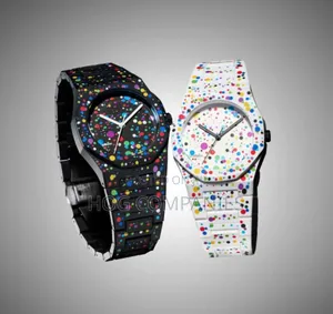 Polyurethane Polycarbon White Dial Quartz Analog Watch