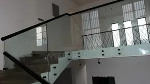 Staircase Glass Balustrade, Using the Side Bolted System.
