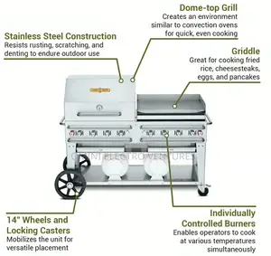 Brand New Industrial Outdoor Grill 58”