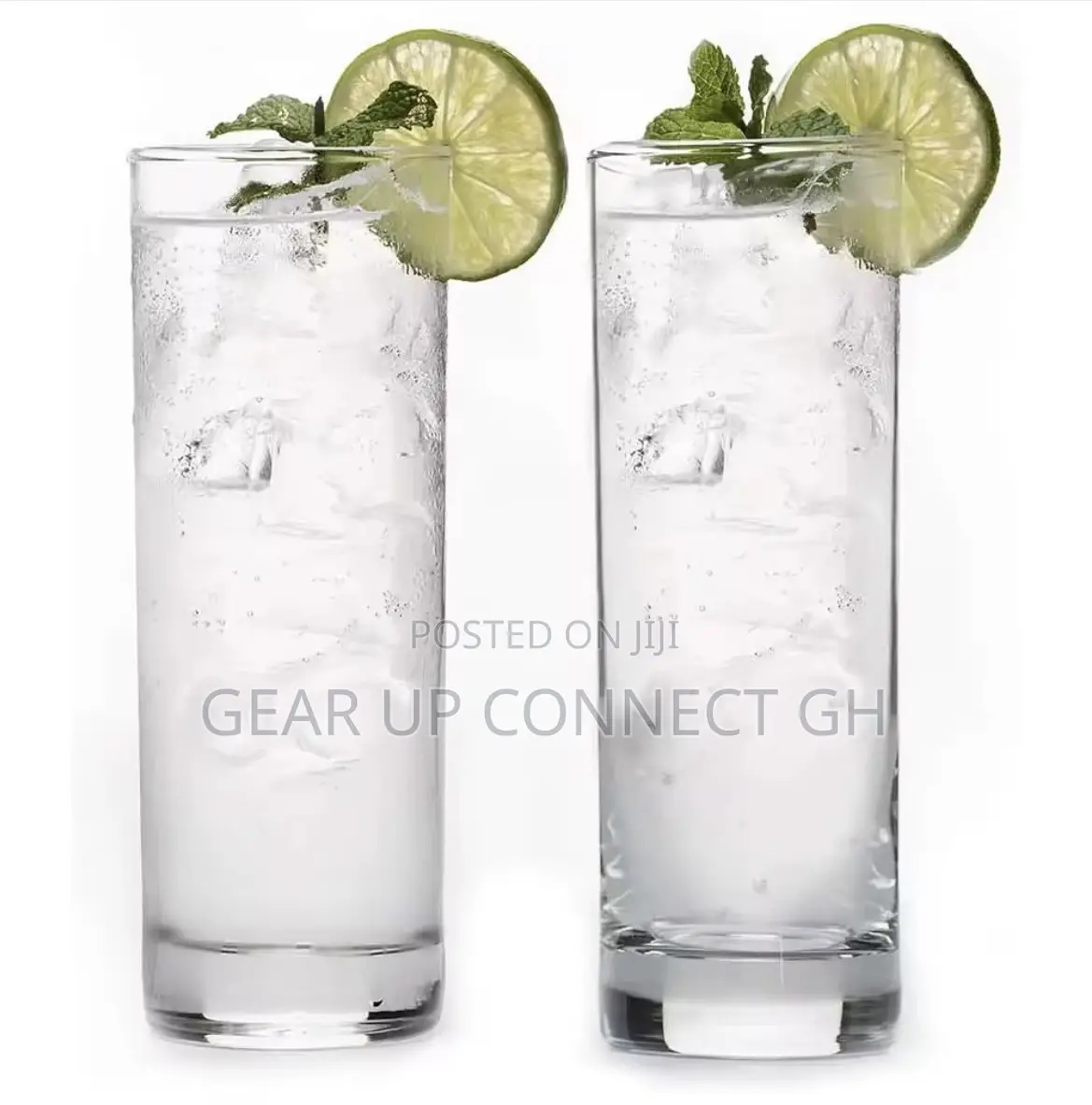 6 Pieces Collins Glass
