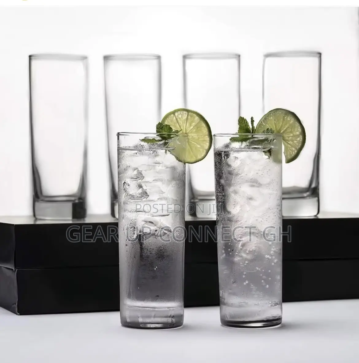 6 Pieces Collins Glass