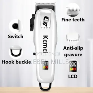 Kmpg809a Salon Quality Handy Wireless Barbering Machine Hair Clipper