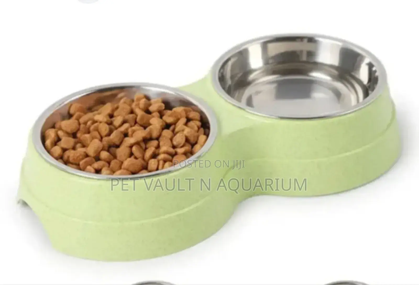 Double Metallic Feeding Bowl for Pets