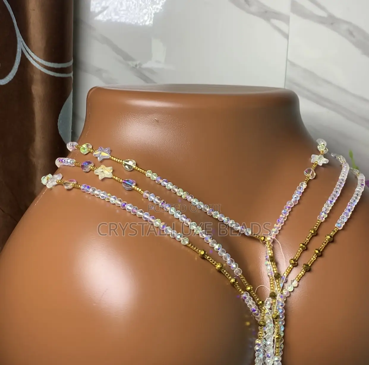 Handmade Crystal Waist Beads (Customized) 200 for All the Set