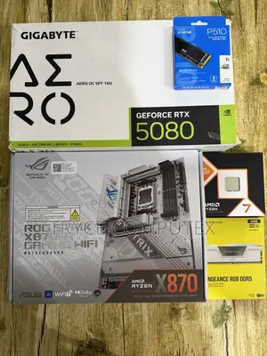 Ryzen 7 9700x, Gen 5 Nvme , Asus Strix X870 , 5080 All White Combo