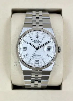 Rolex Oyster Perpetual Land-dweller 40mm Stainless Steel Watch.