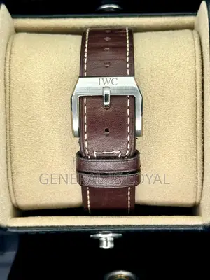Iwc Pilot's Watch Chronograph Green Dial Coffee Leather Strap