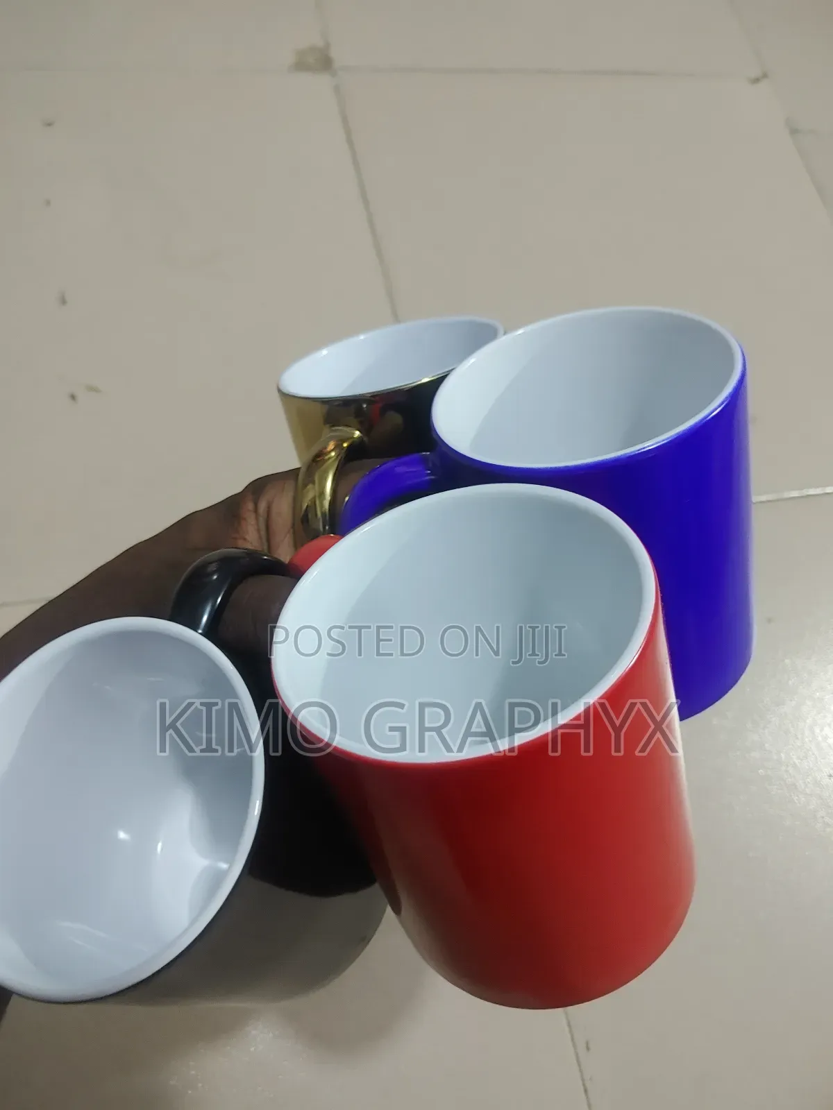 Gold Mug Cup Printing