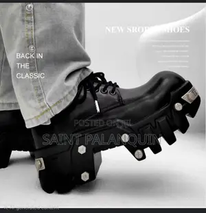 Balenciaga Bulldozer Black Calfskin Leather