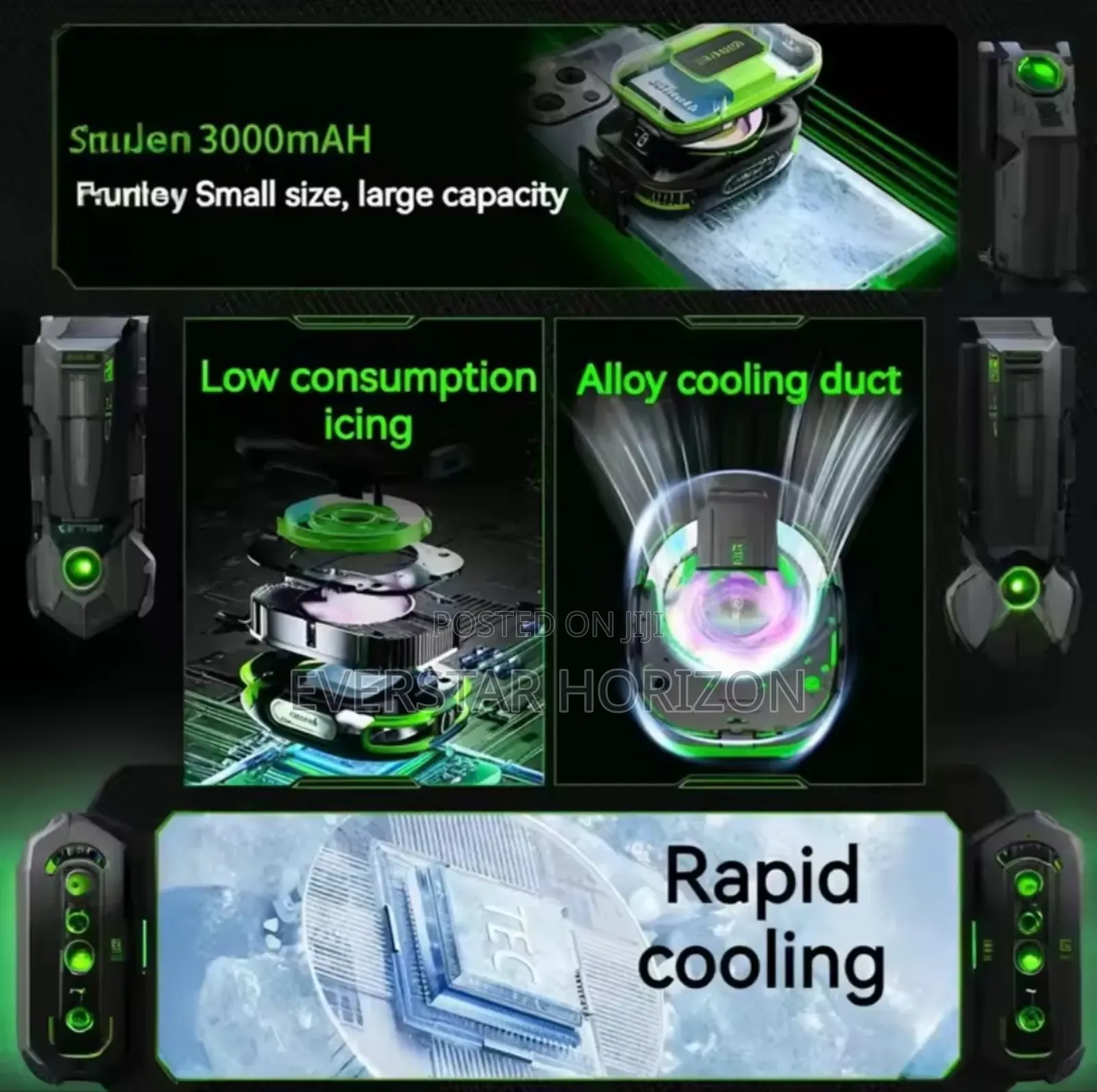 Js85 Semiconductor Phone Cooler Device With Built-in Battery