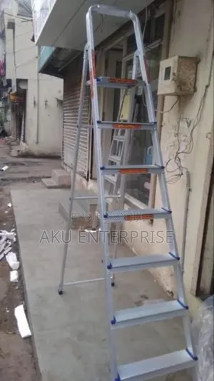 Industrial 7 Steps Ladder Aluminum