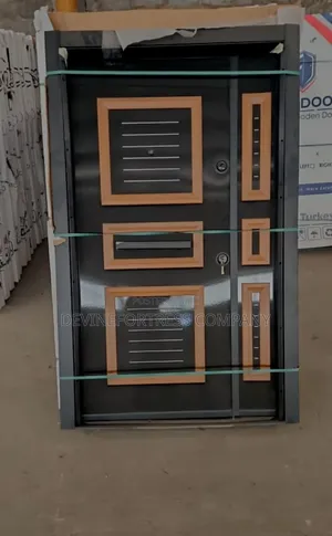 High Quality Affordable Black Embossed Turkish Security Door