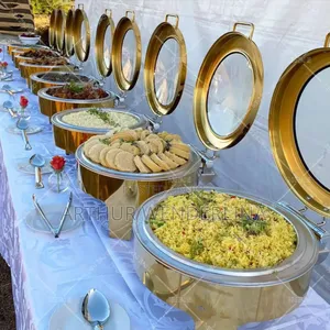 Silver And Gold Chaffing Dish