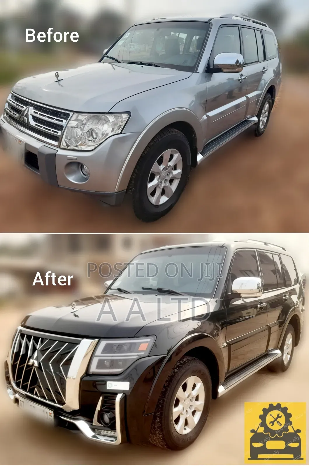 Upgrade Face-Lift Mitsubishi Pajero to Latest Shape