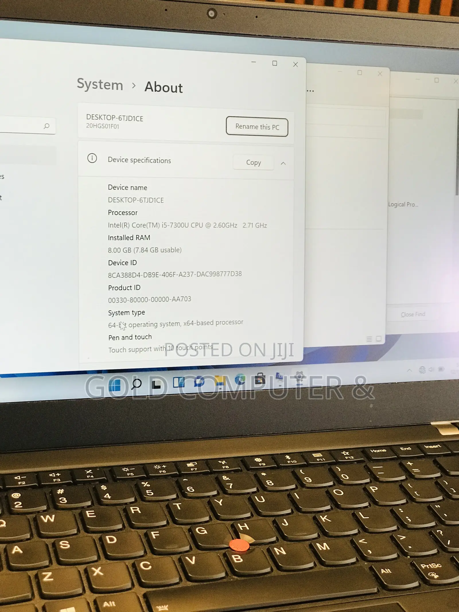 Laptop Lenovo ThinkPad T470s 8GB Intel Core I5 SSD 256GB
