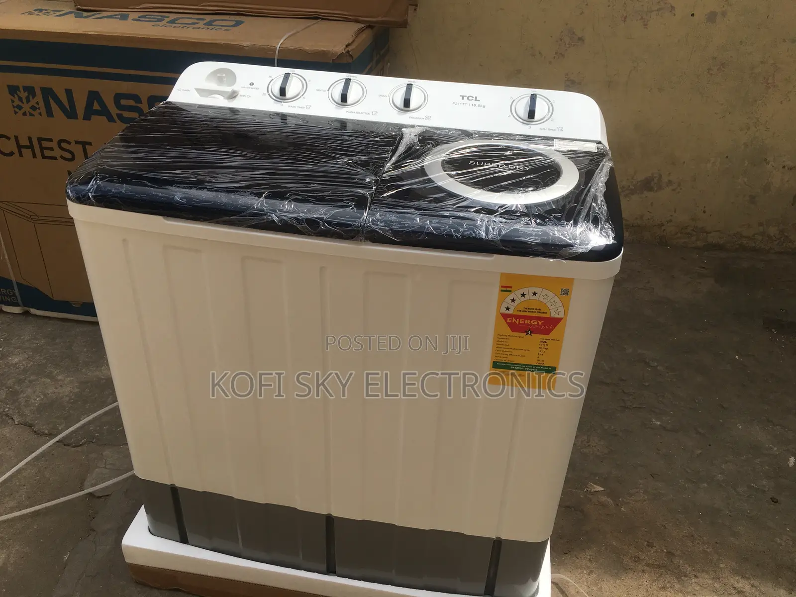 Affordable TCL 10.5kg Twin Tub Washing Machine
